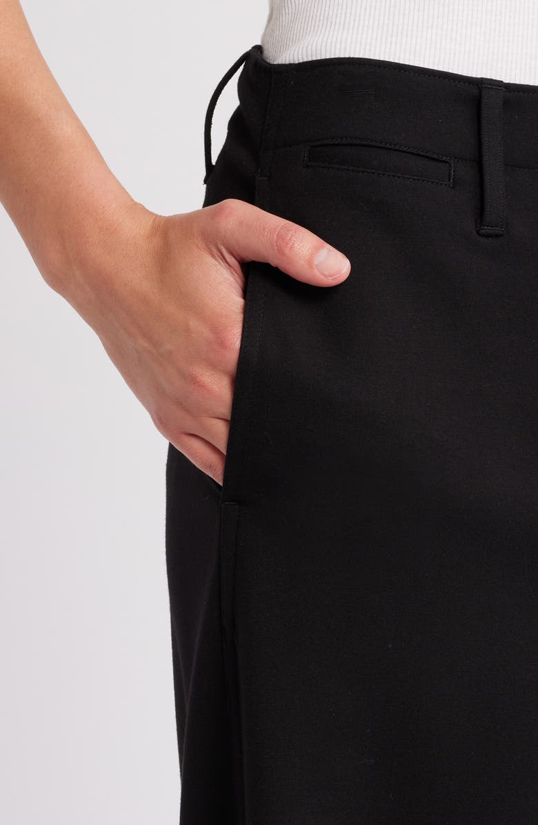 rag & bone Sofie High Waist Wide Leg Ponte Knit Pants, Alternate, color, Black