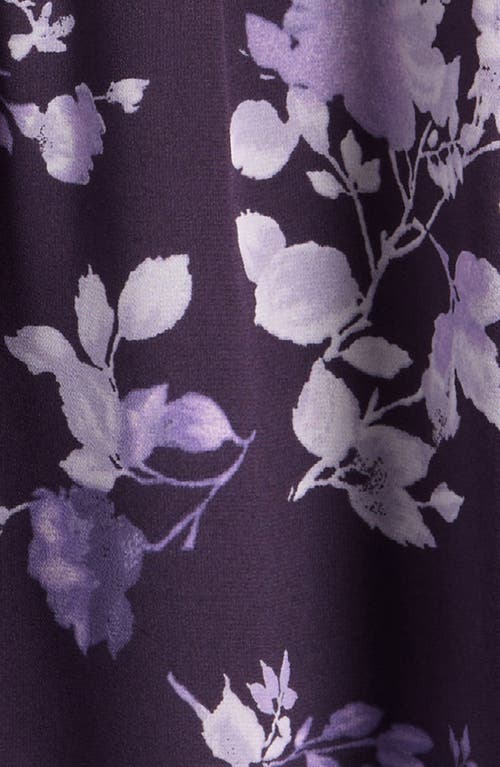 Nordstrom Kids' Smocked Bodice Puff Sleeve Dress In Purple Night Liana Floral