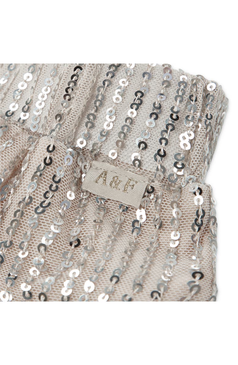 abercrombie kids Kids' Tiered Sequin Skirt, Alternate, color, Tapioca