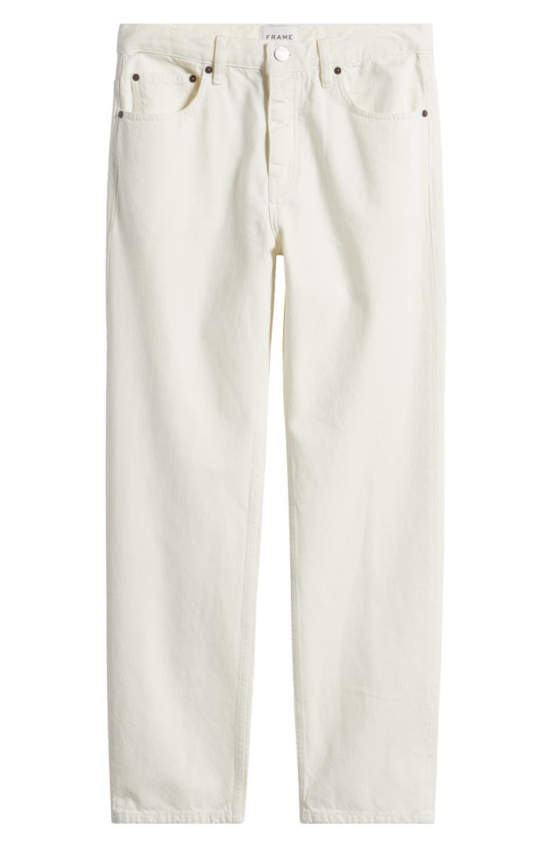 FRAME The Straight Leg Jeans, Alternate, color, Off White