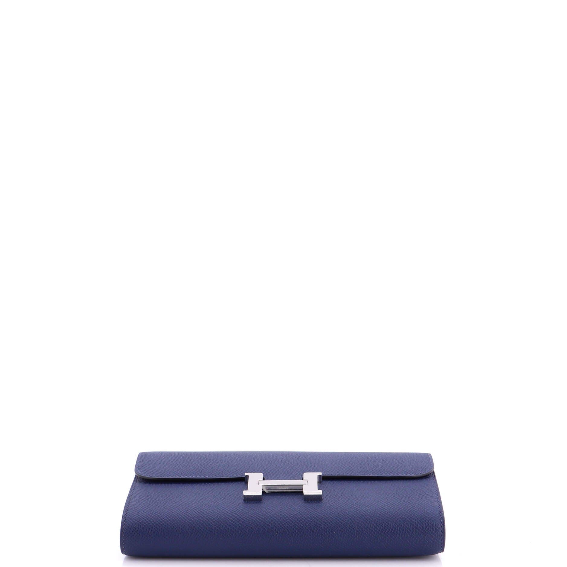 Constance To Go Wallet Epsom, Alternate, color, Bleu Navy