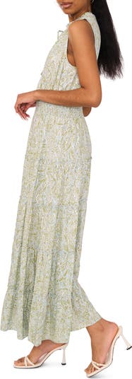 Smocked Waist Maxi Skirt