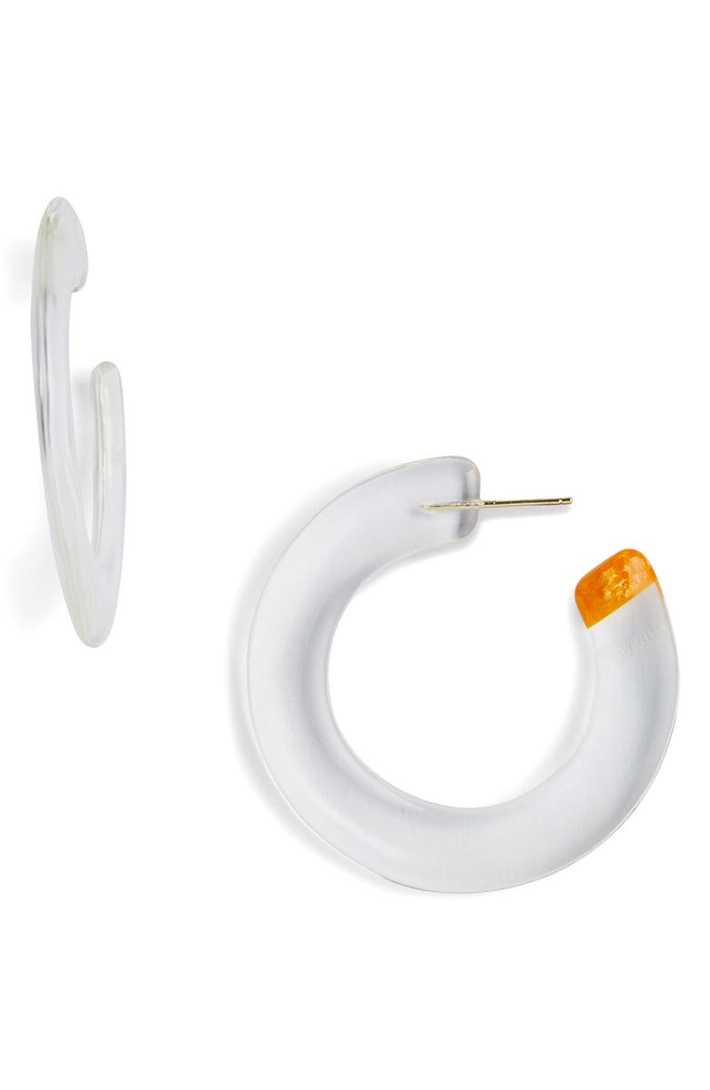 Cult Gaia Mira Small Flat Hoop Earrings, Main, color, 