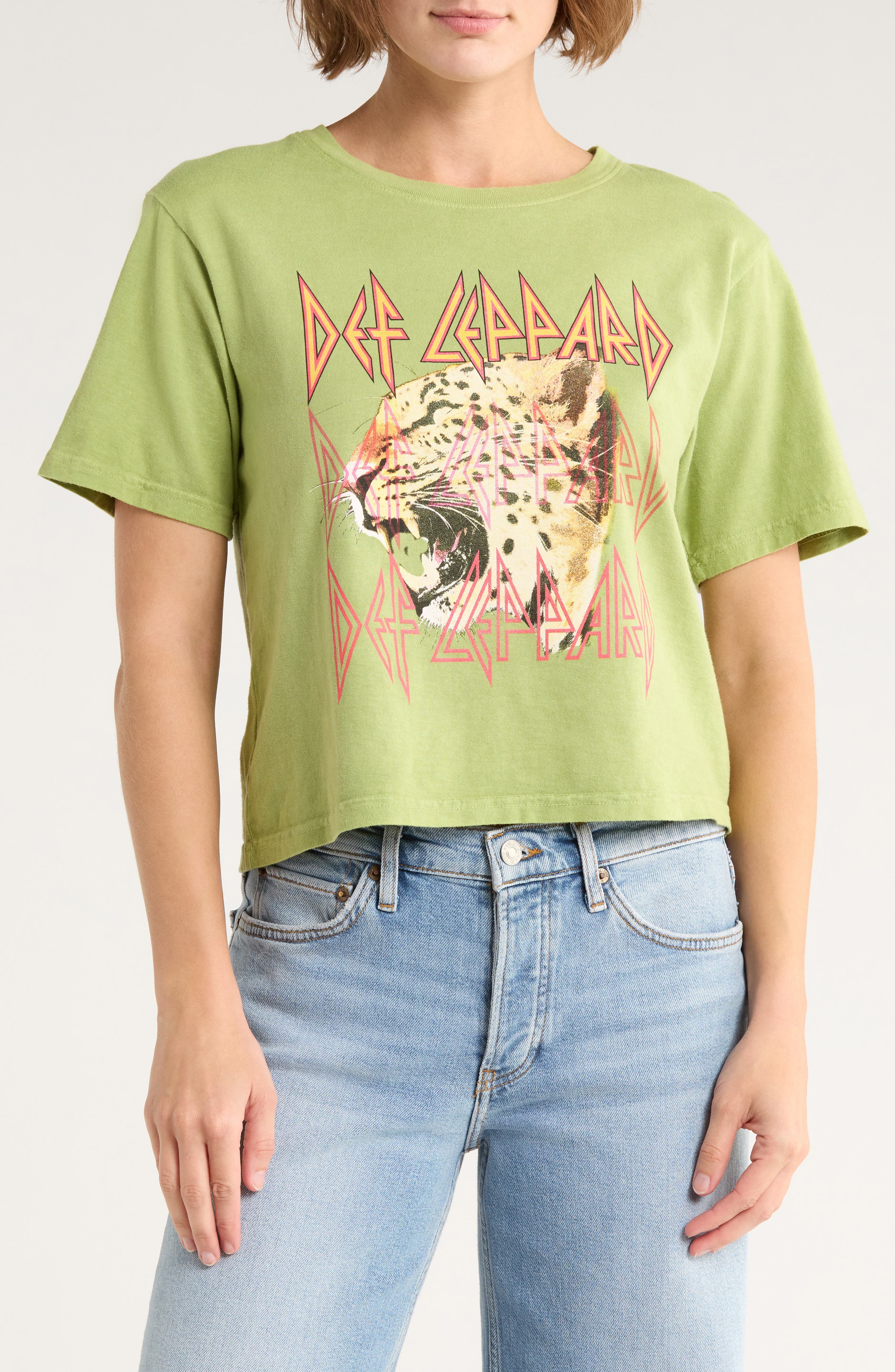 Philcos Def Leppard Growl Cotton Graphic T-Shirt