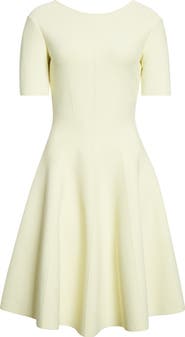 McQueen Jersey Fit & Flare Dress