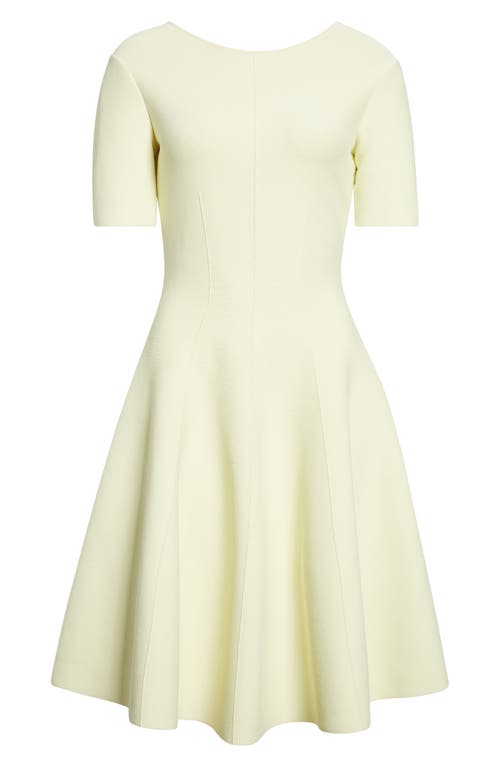 Alexander Mcqueen Mcqueen Jersey Fit & Flare Dress In Green