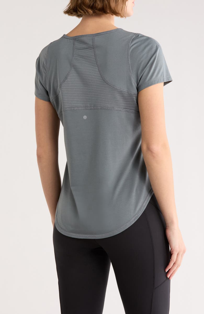 LAYER 8 Wisdom Performance T-Shirt, Alternate, color, Teal Smoke