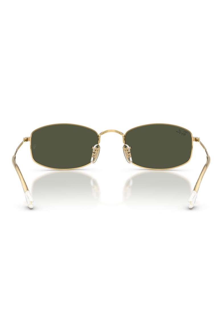 52mm Irregular Oval Sunglasses, Alternate, color, ARISTA / GREEN
