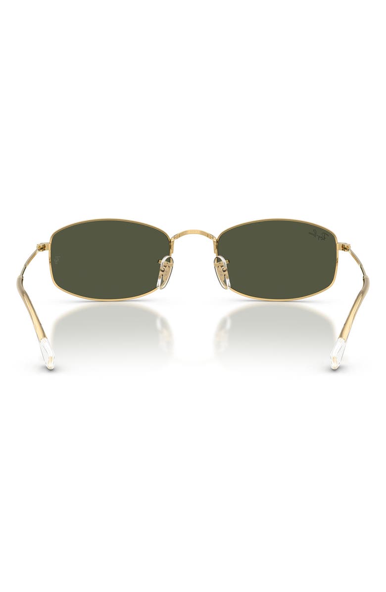 Ray-Ban 52mm Irregular Oval Sunglasses, Alternate, color, Arista / Green