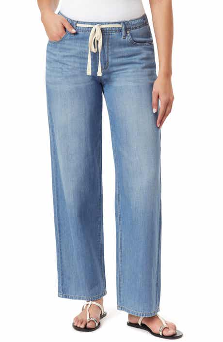 Kensie Low Rise Elastic Back Straight Leg Jeans