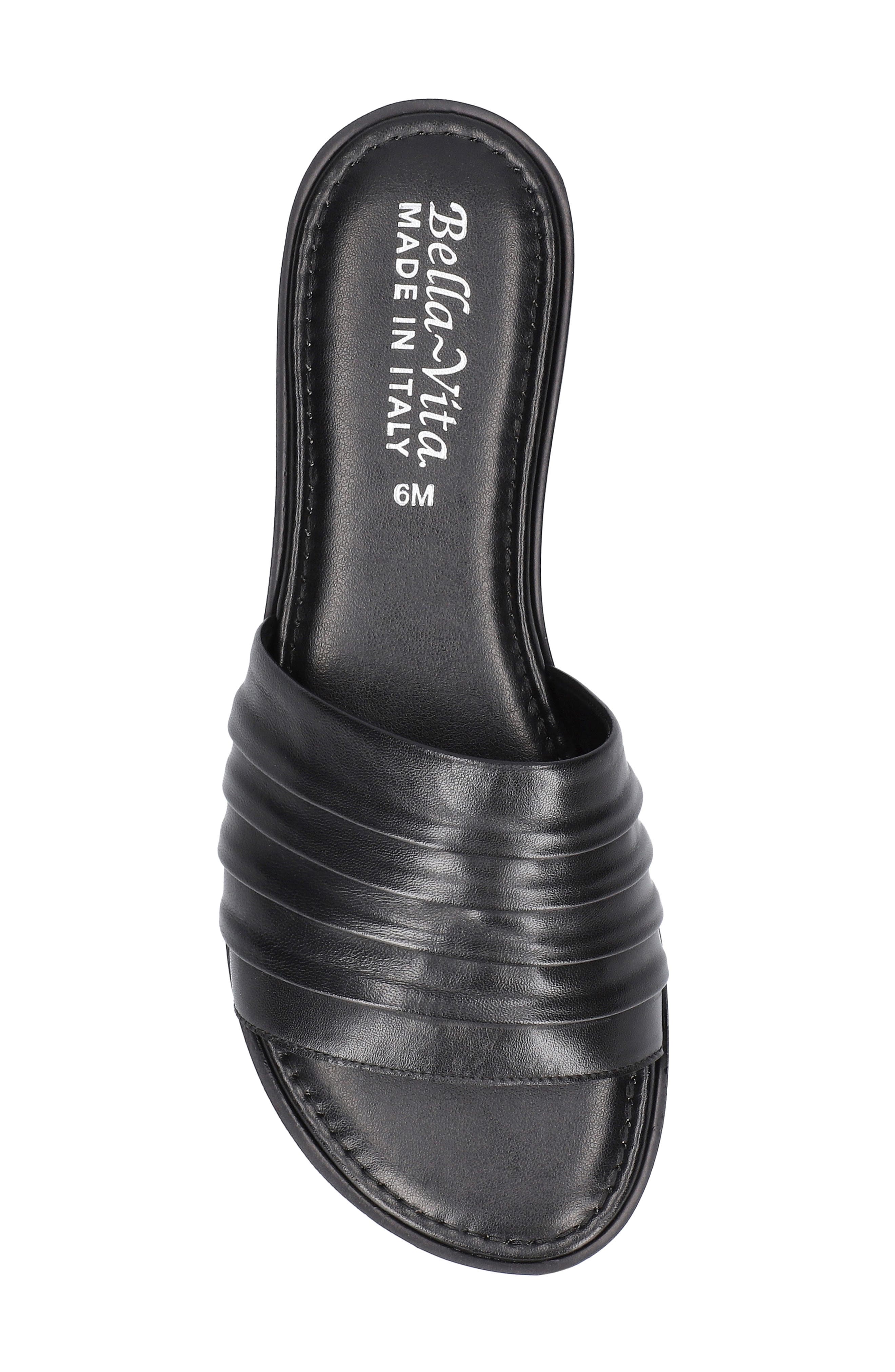 Bella Vita Rya-Italy Slide Sandal, Alternate, color, Black Italian Leather