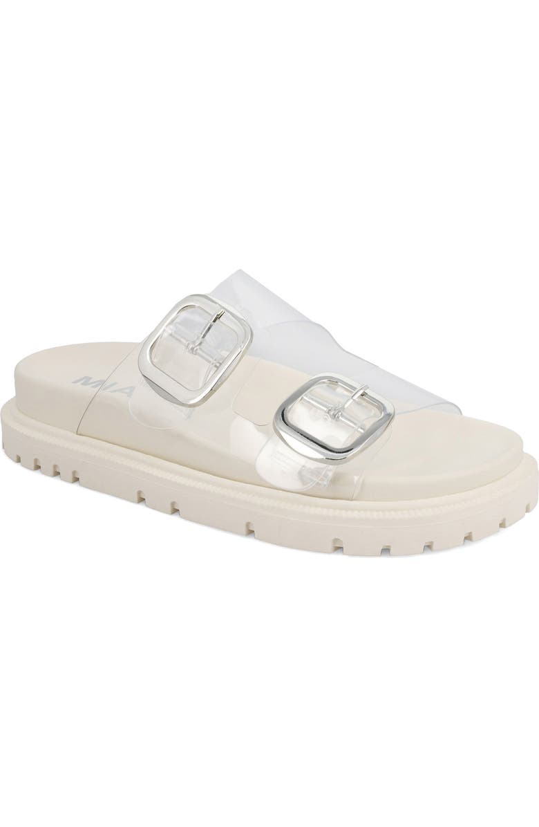 MIA Gen-T Sandal, Main, color, Clear