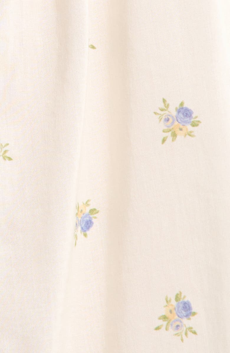 Reformation Paloma Floral Print Pajamas, Alternate, color, Petite Rose