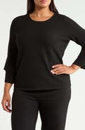 KASPER Double Flare Sleeve Bateau Neck Sweater