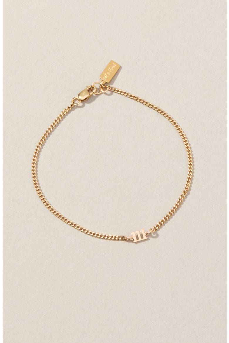 Angel Numbers Bracelet, Alternate, color, GOLD / 111