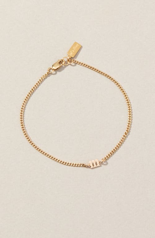 Set & Stones Angel Numbers Bracelet In Gold