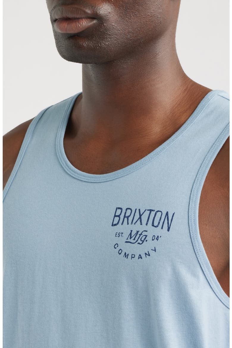 Fremont Logo Tank Top, Alternate, color, DUSTY BLUE