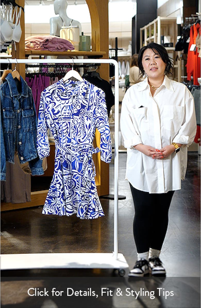 Collar Tie Waist Long Sleeve Dress, sales video thumbnail