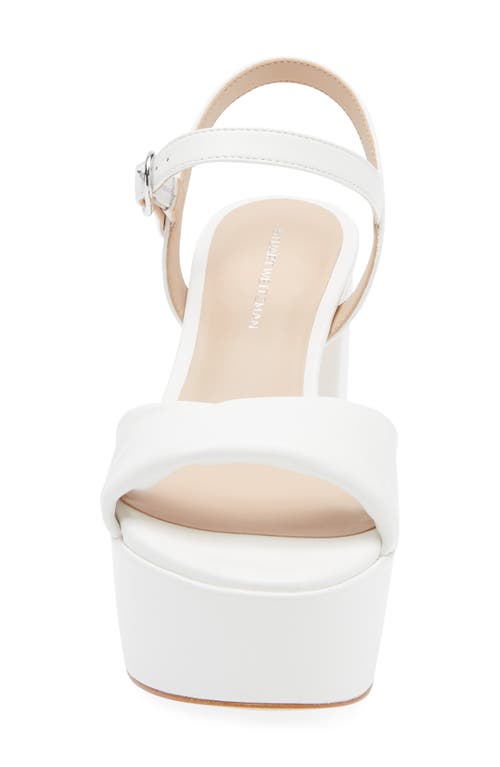 Stuart Weitzman Plateausandalen Aus Leder Mit Twist-detail In Multi