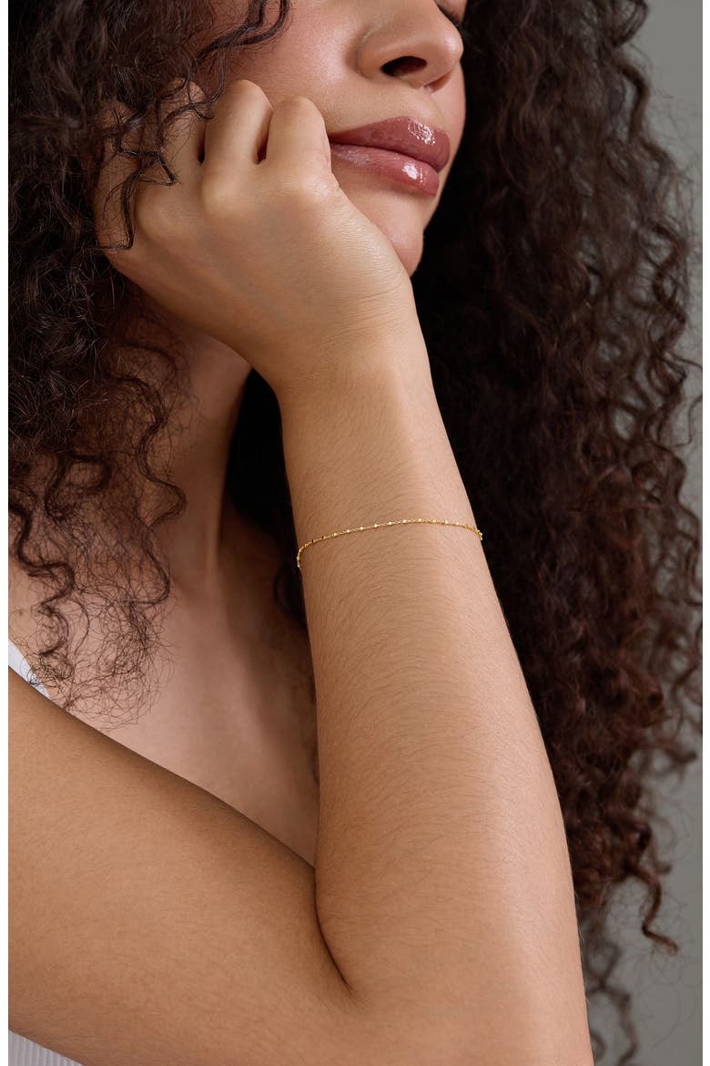 14K Gold Cube Station Bracelet, Alternate, color, 14K YELLOW GOLD