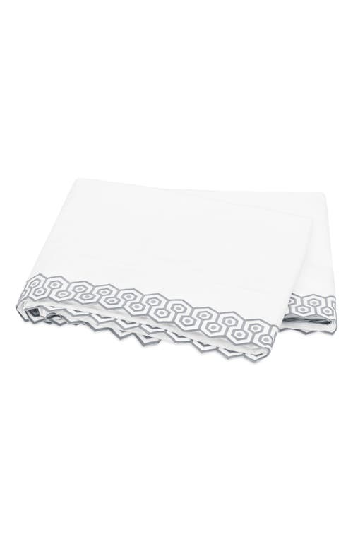 Matouk Felix 600 Thread Count Cotton Percale Flat Sheet
