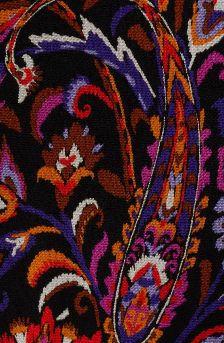 KOBI HALPERIN Dorothy Long Sleeve Faux Wrap Dress, Alternate, color, Black Multi