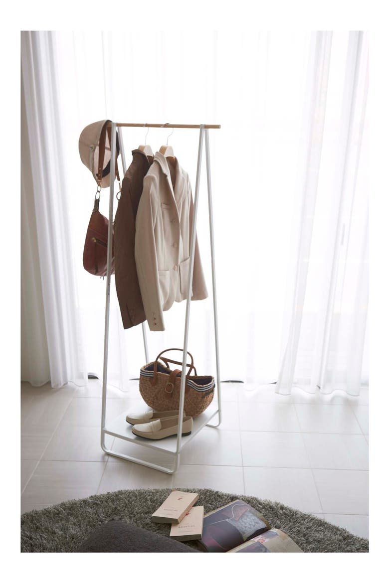 Freestanding Hanging Rack, Alternate, color, WHITE