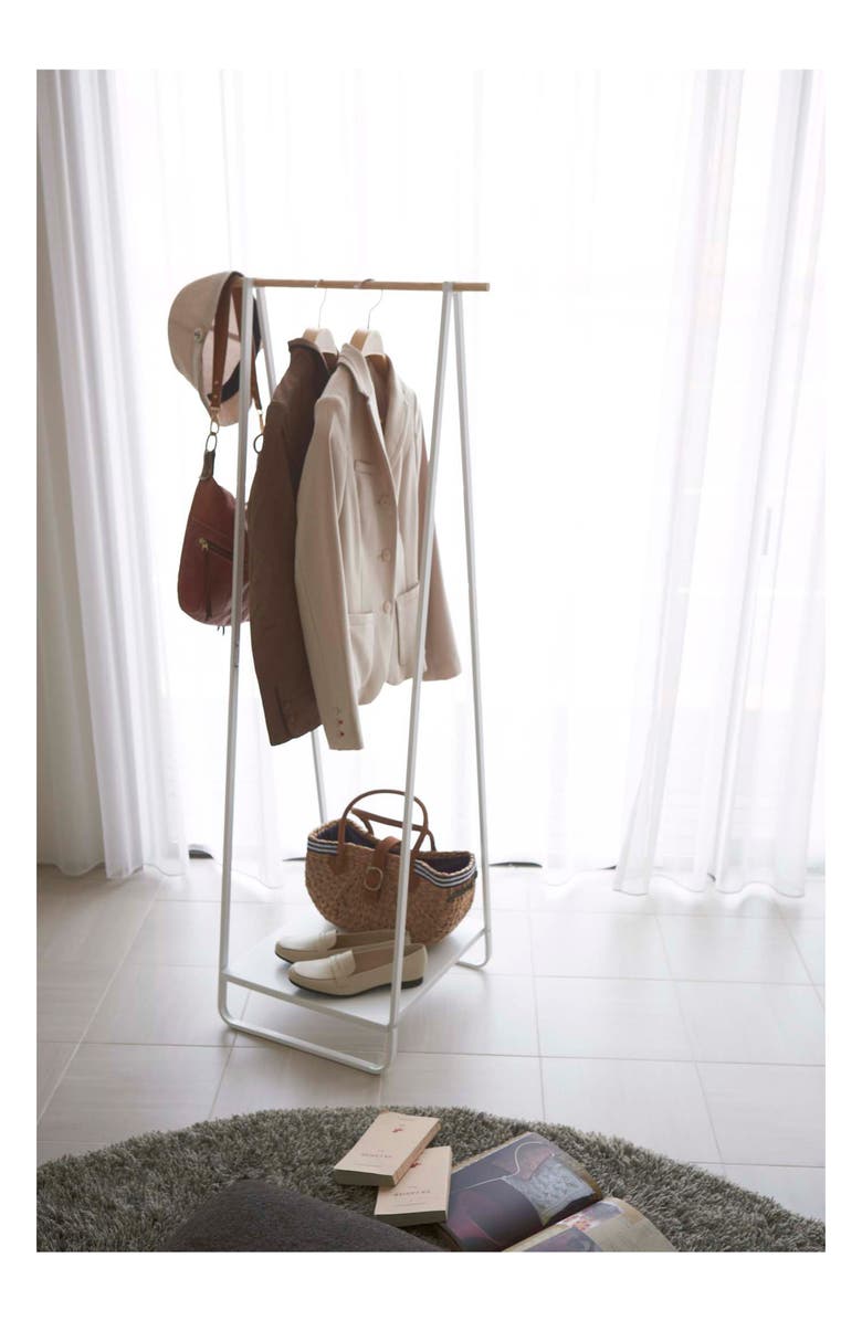 Yamazaki Freestanding Hanging Rack, Alternate, color, White