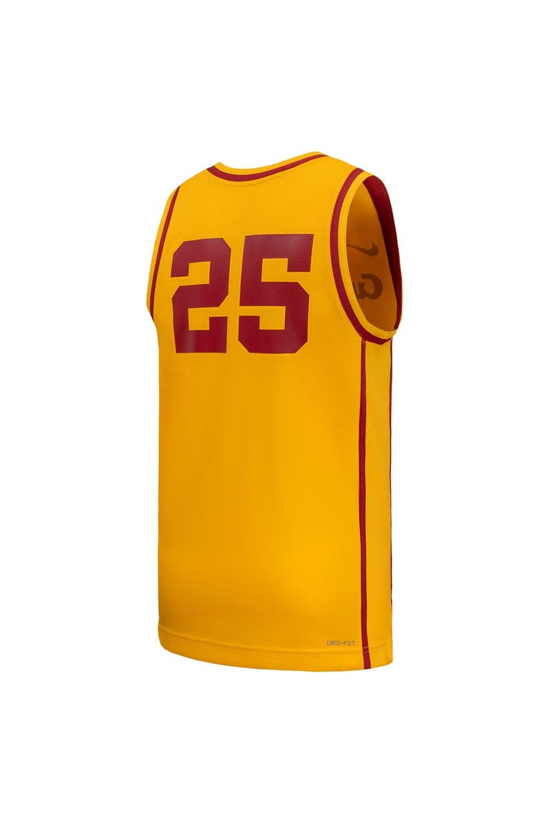 Nike Men's Nike #25 Gold Iowa State Cyclones Replica Basketball Jersey, Alternate, color, Gold