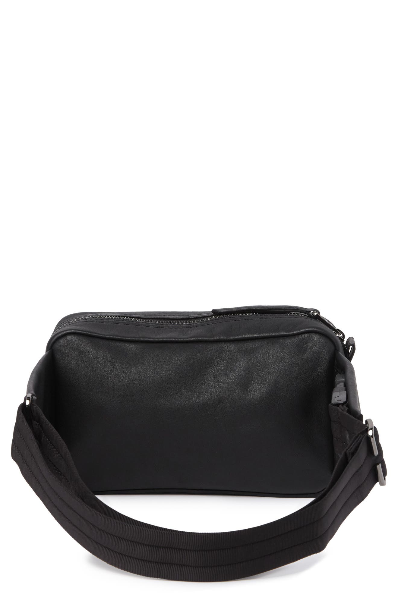 Longchamp Two Pocket Belt Bag, Alternate, color, Black