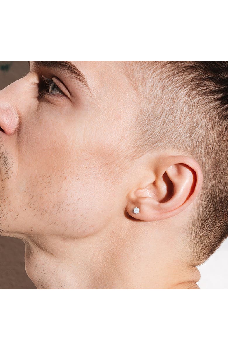 LuvMyJewelry Fawn 14K White Gold Flower Cluster Diamond Unisex Earrings - 2.53 Ct, Alternate, color, 14K White Gold