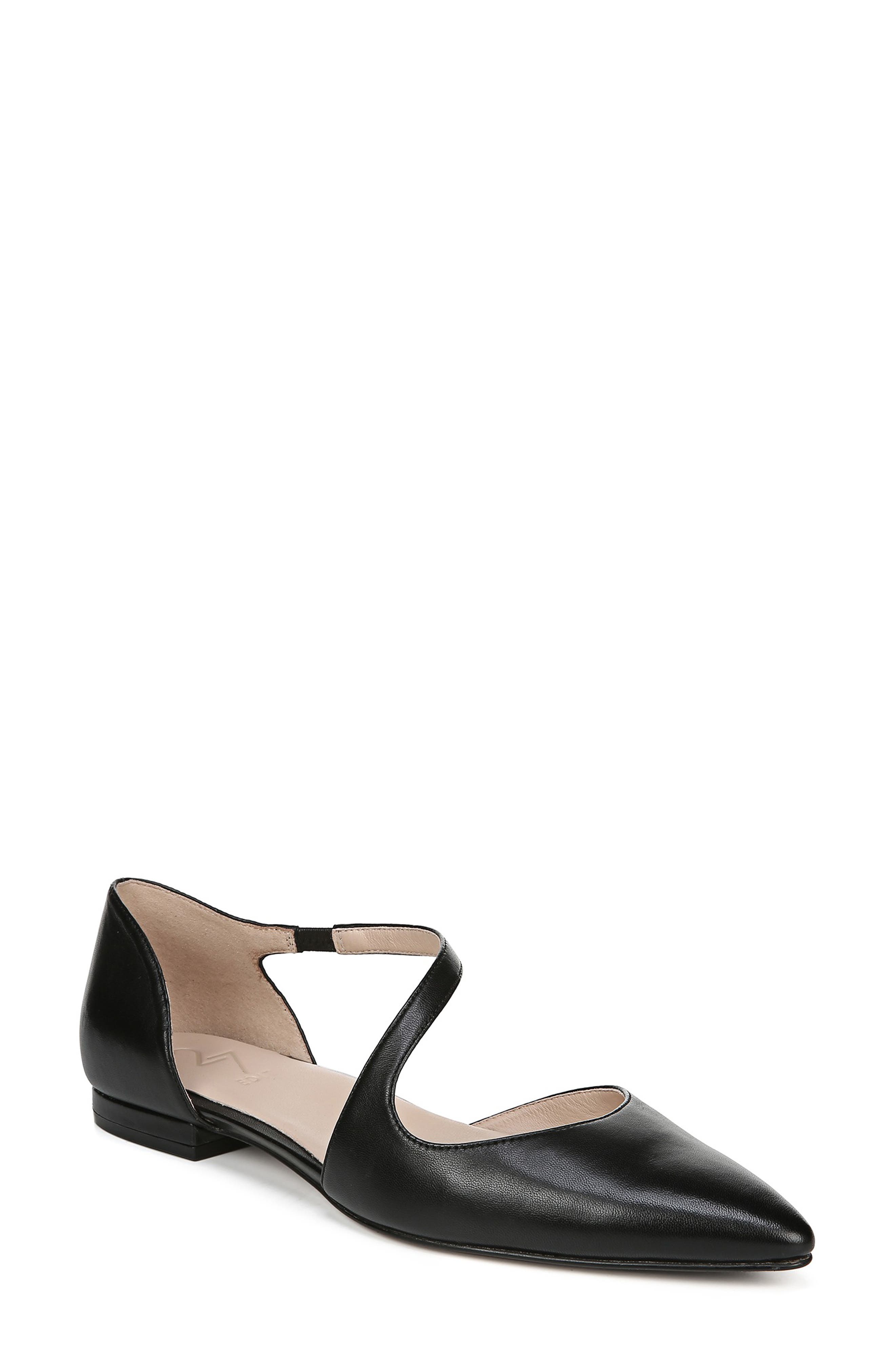 27 Edit Heather Flat, Main, color, BLACK LEATHER