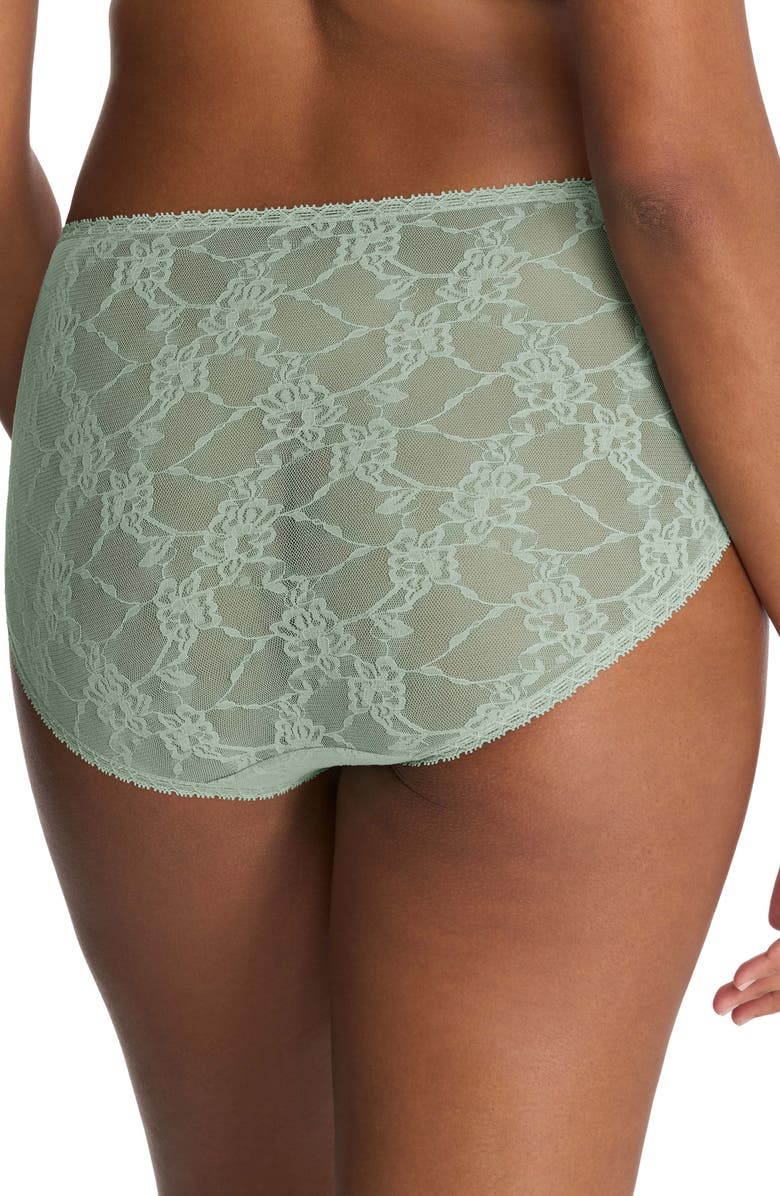 Natori Bliss Allure Lace French Cut Panties, Alternate, color, Meadow