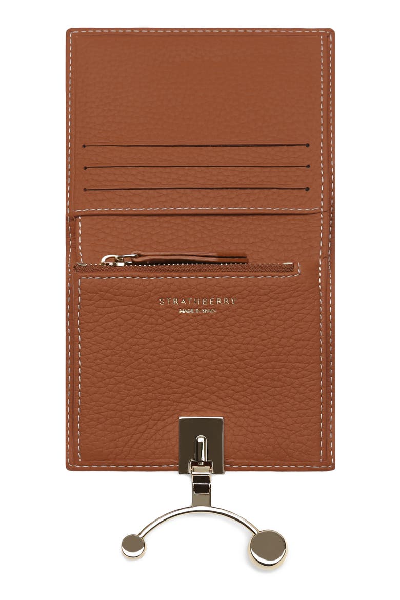 Crescent Leather Wallet, Alternate, color, TAN