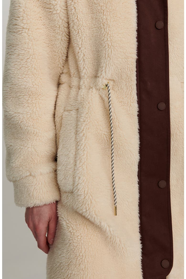 Jeremy Long Faux Fur Coat, Alternate, color, SAND SHELL/ SHAVED CHOC
