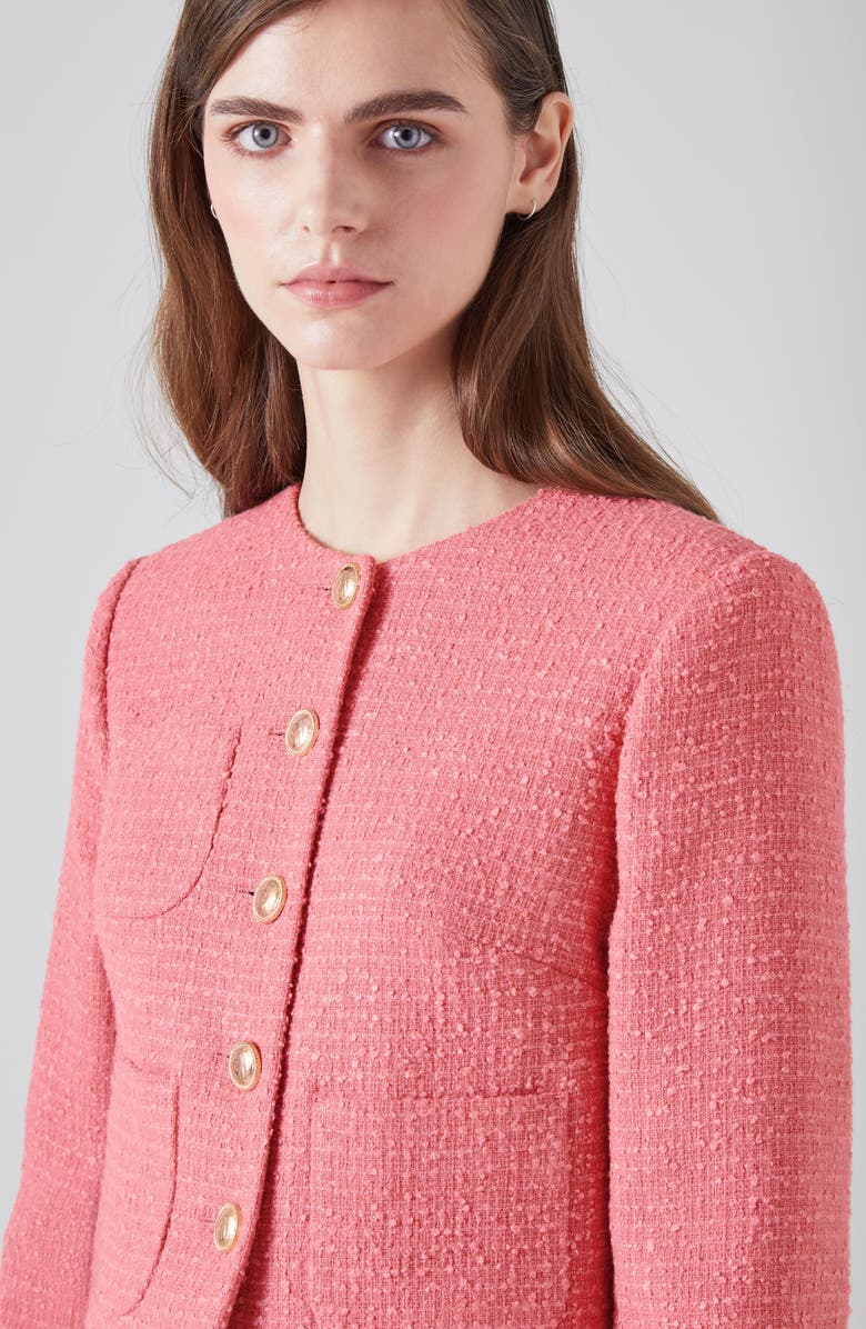 LK Bennett Allie Tweed Jacket, Alternate, color, 