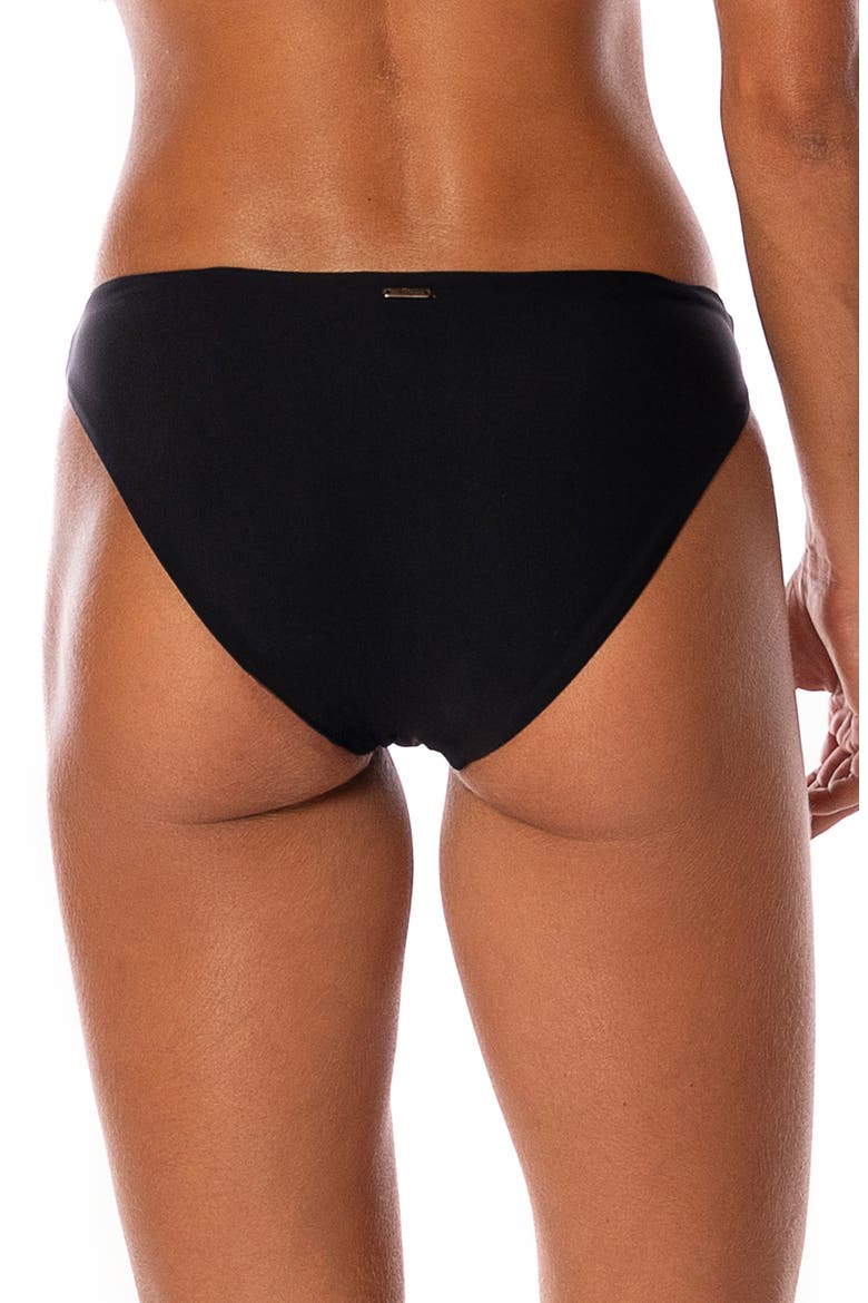 Midnight Black Sublimity Reversible Bikini Bottoms, Alternate, color, BLACK