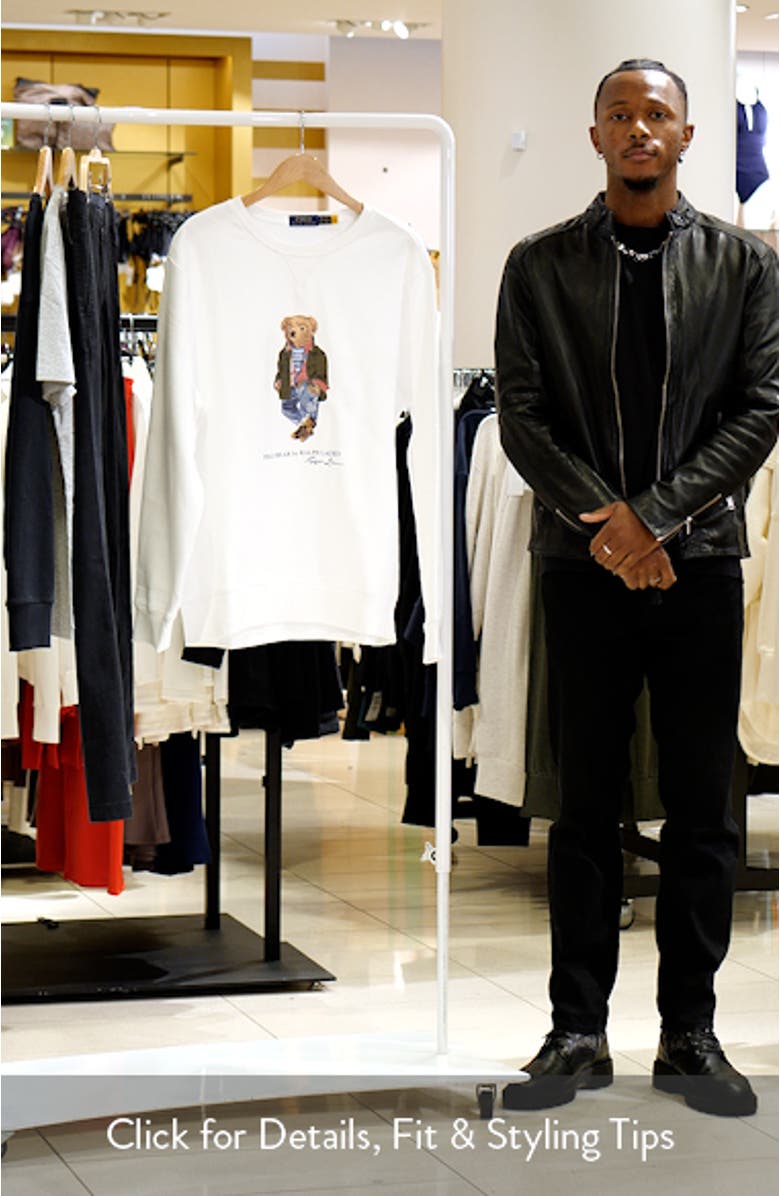 Polo Bear Fleece Graphic Sweatshirt, sales video thumbnail