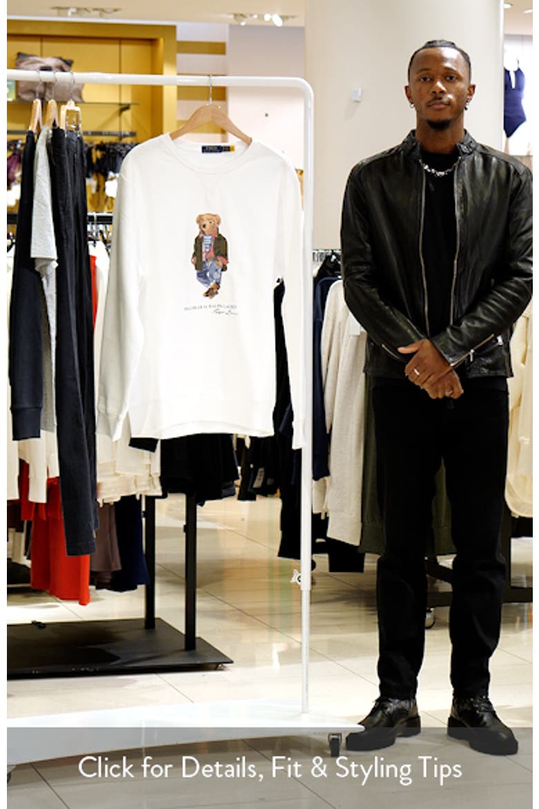 Polo Bear Fleece Graphic Sweatshirt video