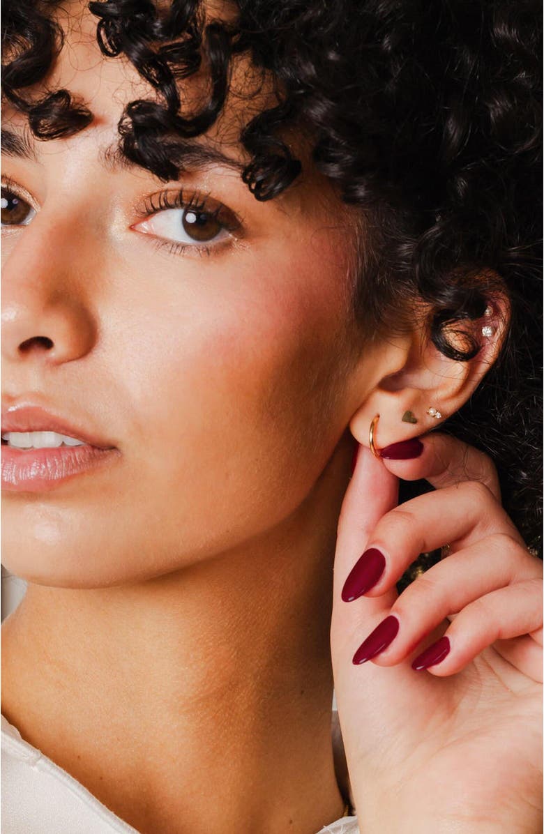 MADE BY MARY 14K Live In Hoop Earrings, Alternate, color, 14K Solid Gold