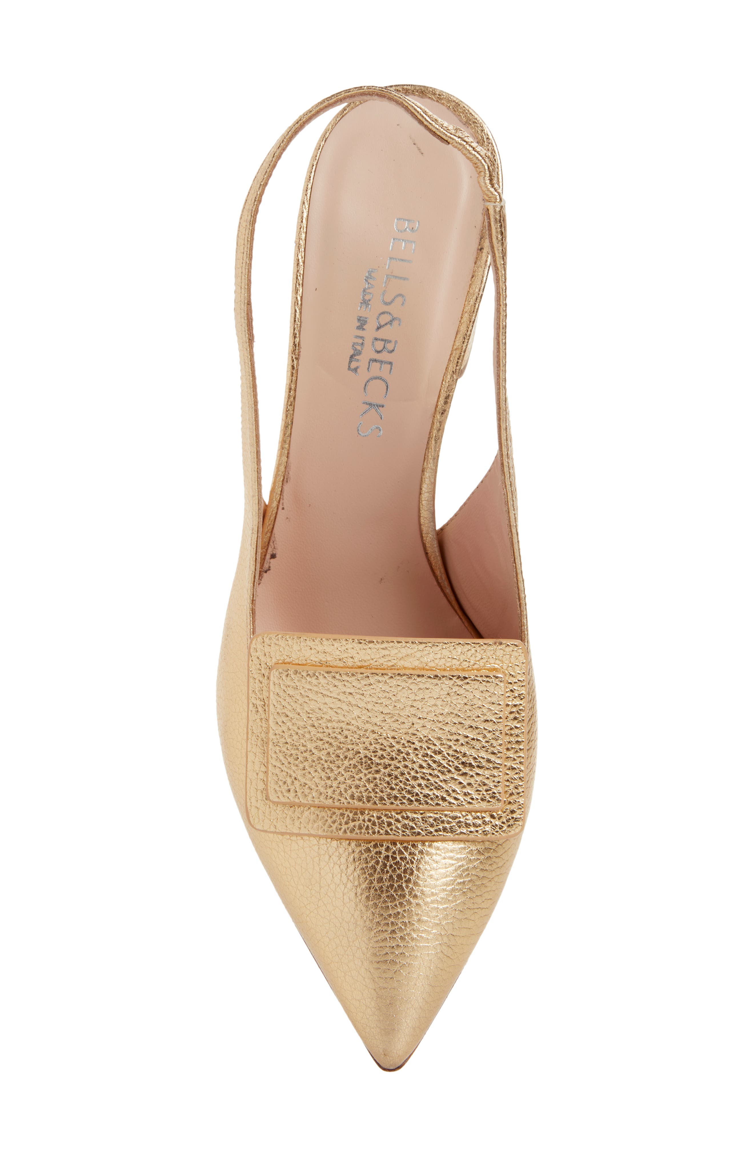Luna Slingback Pump, Alternate, color, GOLD