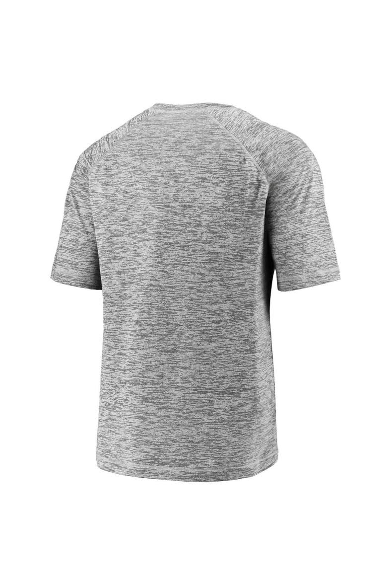Men's Fanatics Gray Florida Gators Disrupt Jocktag Striated Raglan T-Shirt, Alternate, color, Gray