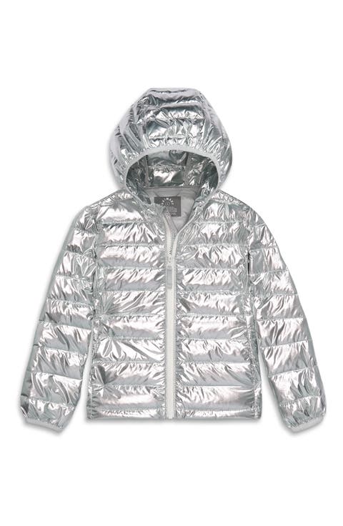 Kids' Lightweight Water Repellent Metallic Puffer Jacket (Toddler, Little Kid & Big Kid)