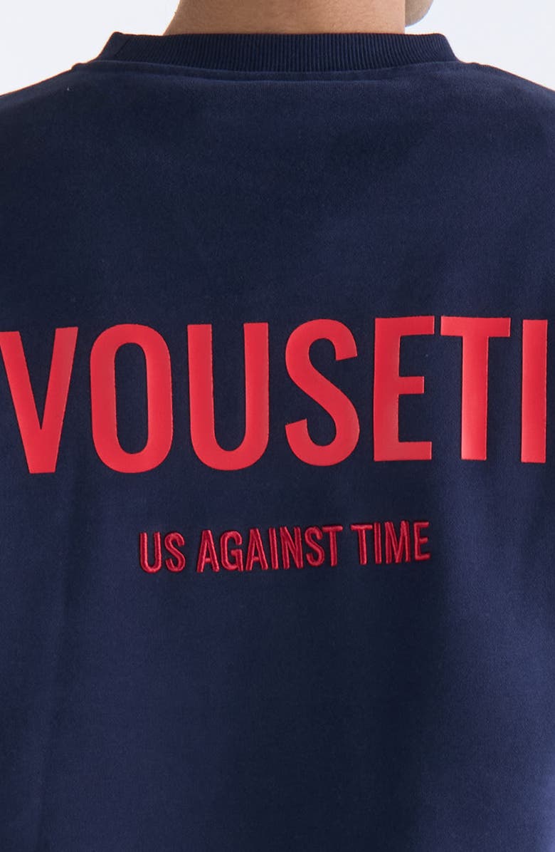 VOUSETI Us Against Time Crewneck Sweatshirt, Alternate, color, 