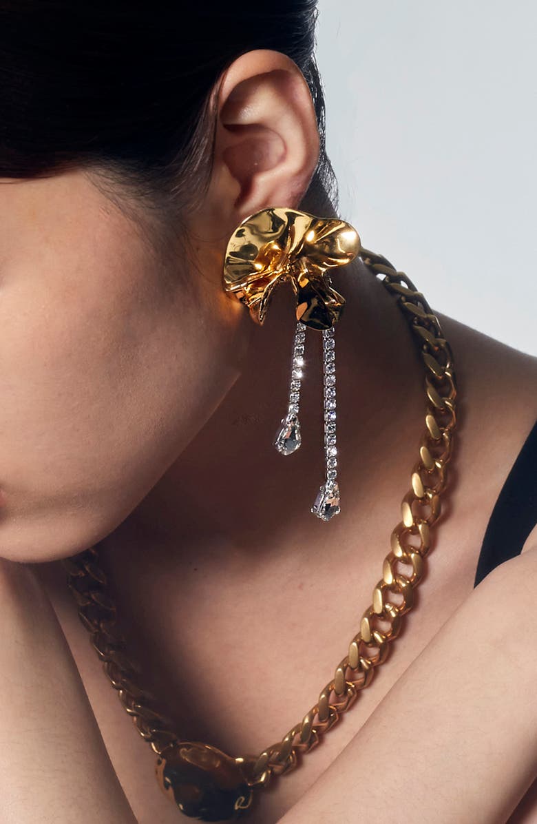 Sterling King Sylvia Crystal Drop Earrings, Alternate, color, 