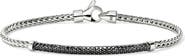John Hardy JH Essential Pavé Bracelet, Sterling Silver, Gemstones, 2.5MM