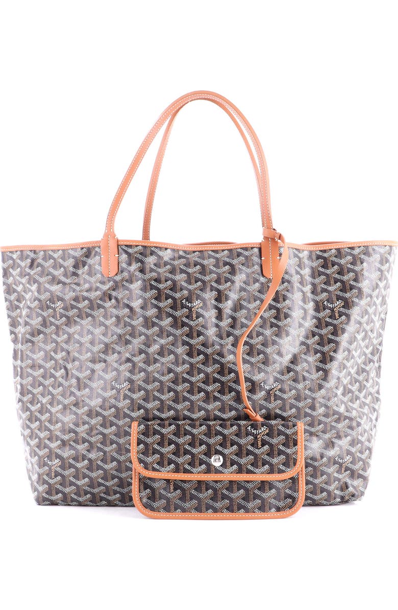 Pre-Owned Goyard Saint Louis Tote Coated Canvas GM, Alternate, color, Brown