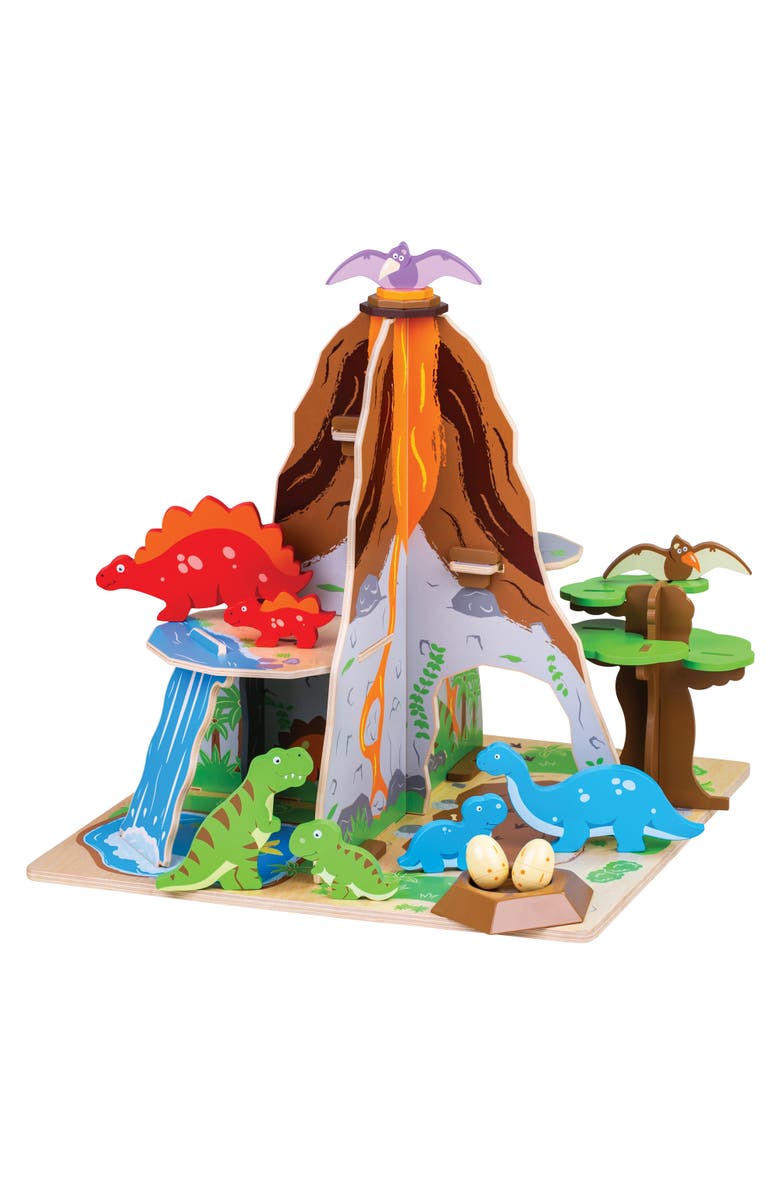 Bigjigs Heritage Playsets Dinosaur Island, Main, color,