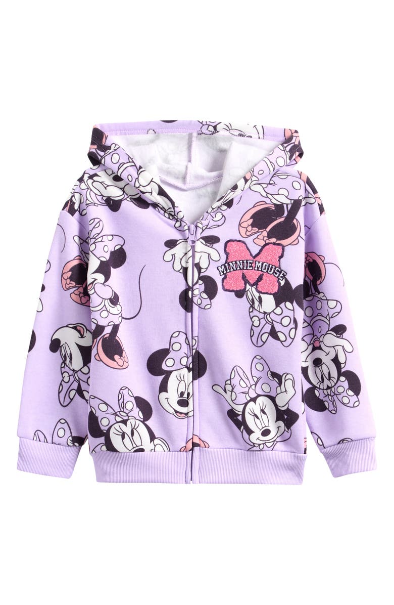 ASSORTED Kids' Minnie Mouse Butter Fleece Zip Up Hoodie, Main, color,