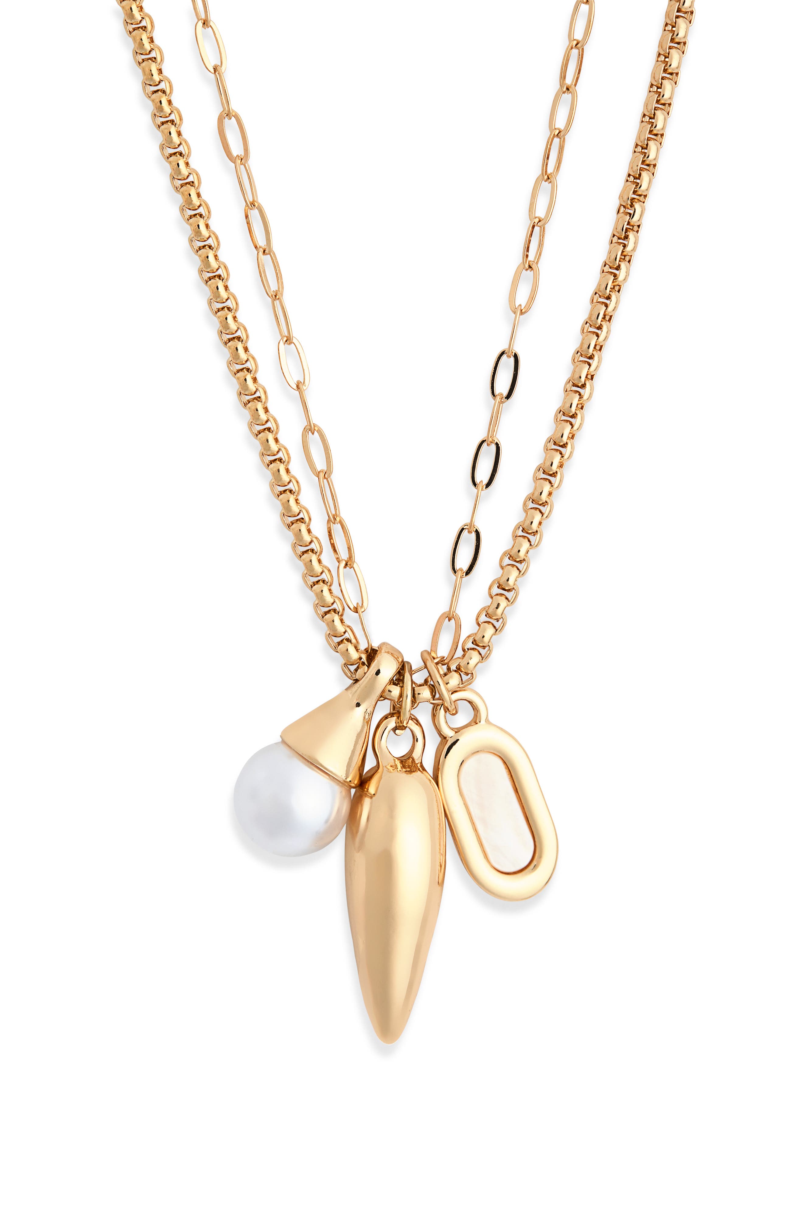 NORDSTROM RACK Cluster Charm Necklace